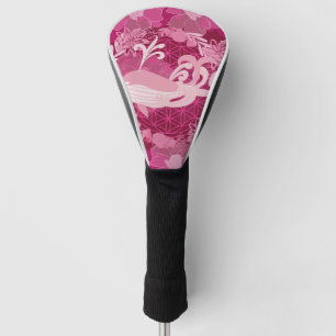 Whale flower of life golf head cover