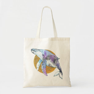 Whale Fly Tote Bag