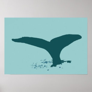 Whale for walls poster