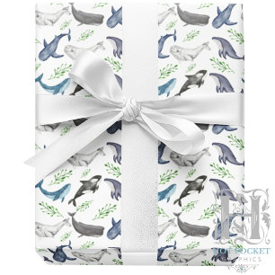 Whale Gift Wrapping Paper