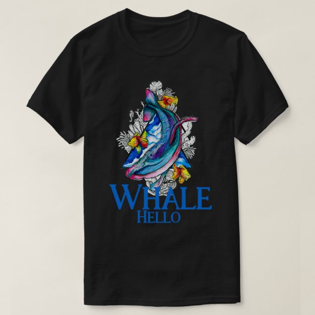 Whale Hello 3 T-Shirt (Design Front)