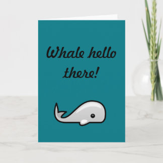 Whale Hello! Card