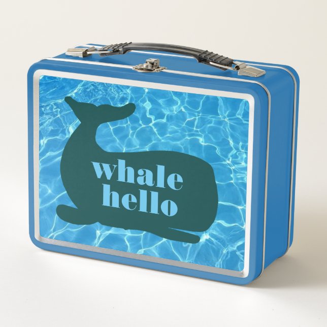 Whale Hello Metal Lunchbox (Front)