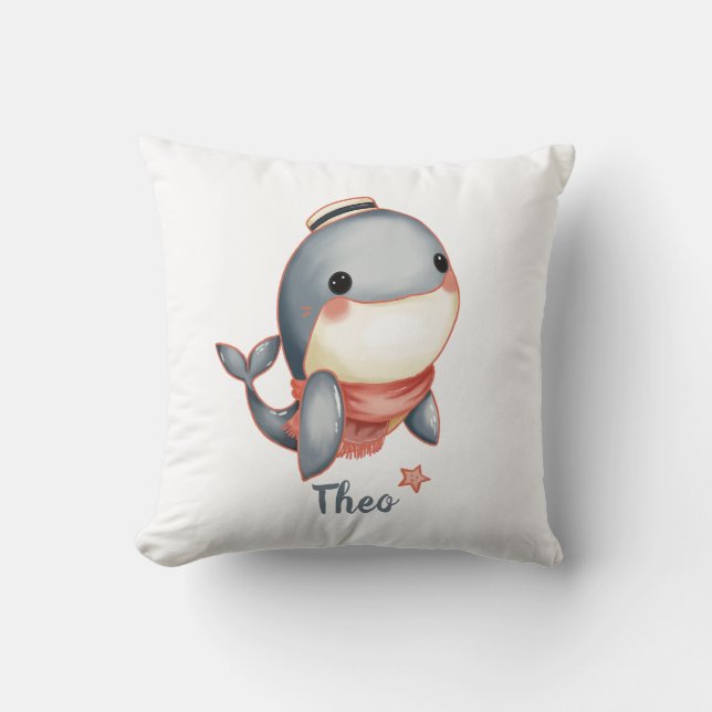 Whale Hello There! Cushion (Front)