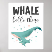Whale Hello There Cute Nursery and Kids Room