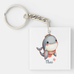 Whale Hello There! Key Ring