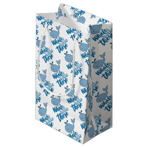 Whale Hello There Whale Cartoon Cute Baby Whale De Small Gift Bag
