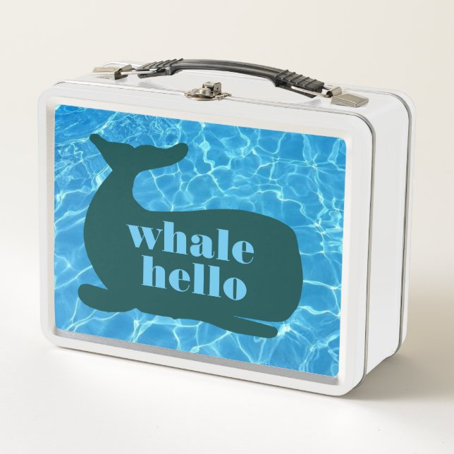 Whale Hello Whale Goodbye Metal Lunchbox (Front)