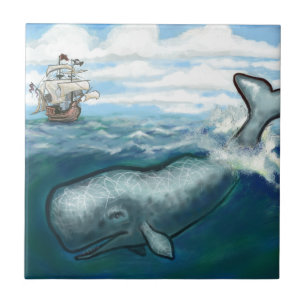 Whale Ho Ceramic Tile