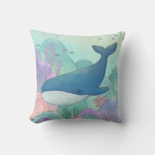 Whale Illustration Cushion