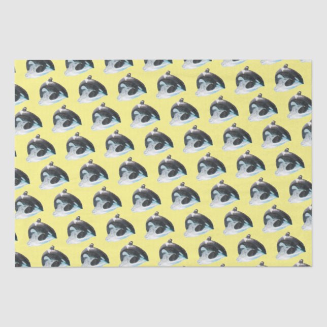 Whale in the Ocean Tissue Paper (Front)