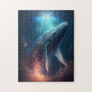 Whale In The Sky Fantasy Art Jigsaw Puzzle