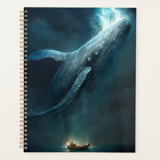 Whale In The Sky Fantasy Art Planner (Front)