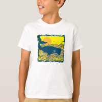 whale in the sunset design