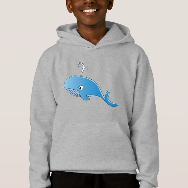 Whale - Kids' Pullover Hoodie (Front)