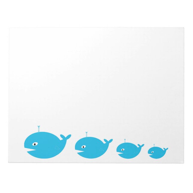 Whale Large Notepad (Front)