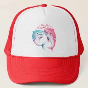 Whale Love: A Romantic Tale of Affectionate Souls Trucker Hat