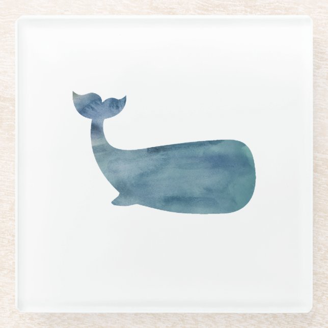 Whale Marble Stone Coaster (Front)