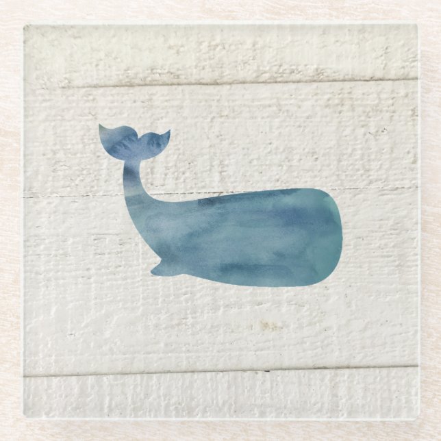 Whale Marble Stone Coaster (Front)