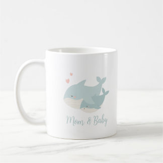 Whale Mum And Baby  Coffee Mug