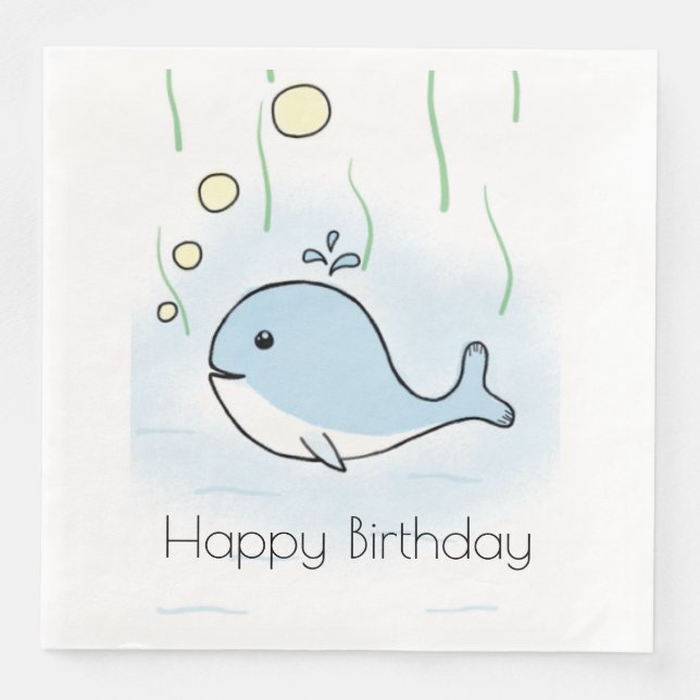 Whale Napkin (Front)