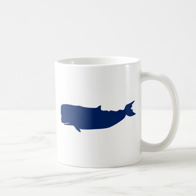 Whale Navy Coffee Mug (Right)