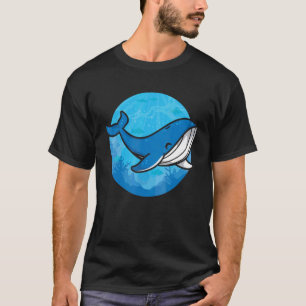 Whale Ocean Biologist Zookeeper Cute Blue Whale Se T-Shirt