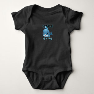Whale of a baby (blue lettering) bodysuit