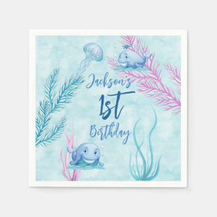 Whale of a Good Time Birthday Napkin