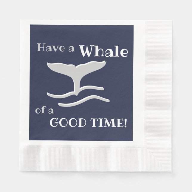 Whale of a Good Time Napkin (Front)