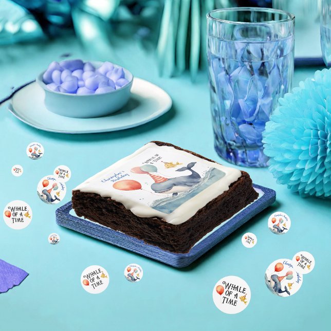 Whale of a Time Boys Personalised Birthday Confetti (Creator Uploaded)