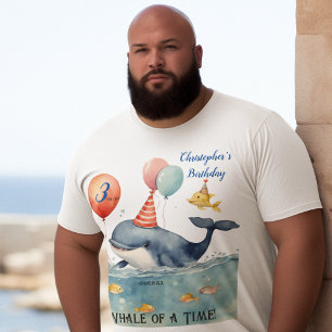 Whale of a Time Crew Captain Boys Birthday Dad T-Shirt