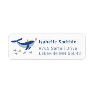 Whale of a Time Return Address Labels
