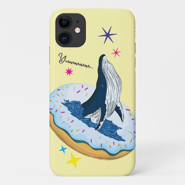 whale on doughnut case (Back)