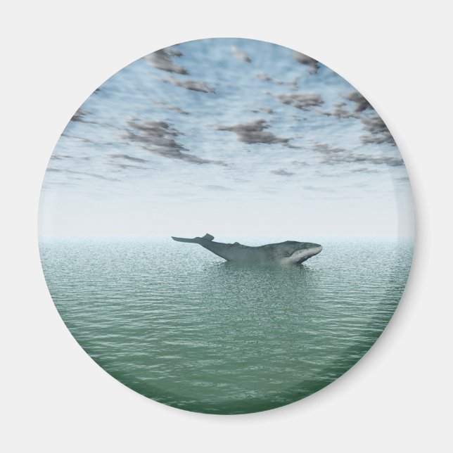 Whale on the ocean magnet (Front)