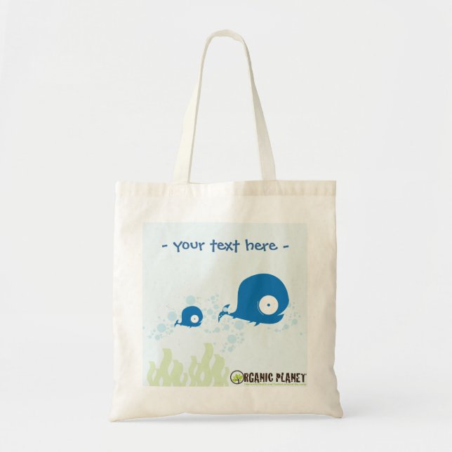 Whale Organic Planet Reusable Canvas Bag (Front)