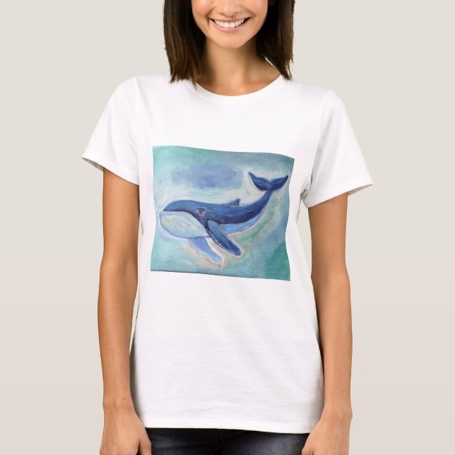 Whale Painting  T-Shirt (Front)