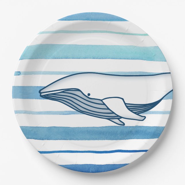 Whale Paper Plate (Front)