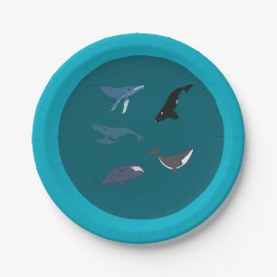 Whale Paper Plate