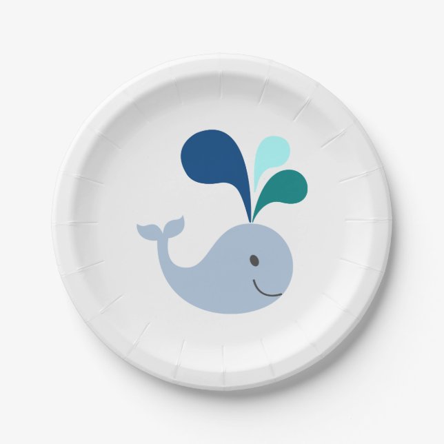 Whale Paper Plate (Front)