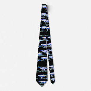 Whale Pattern  Neck Tie