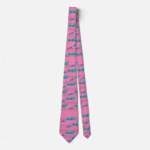 Whale Pattern Neck Tie