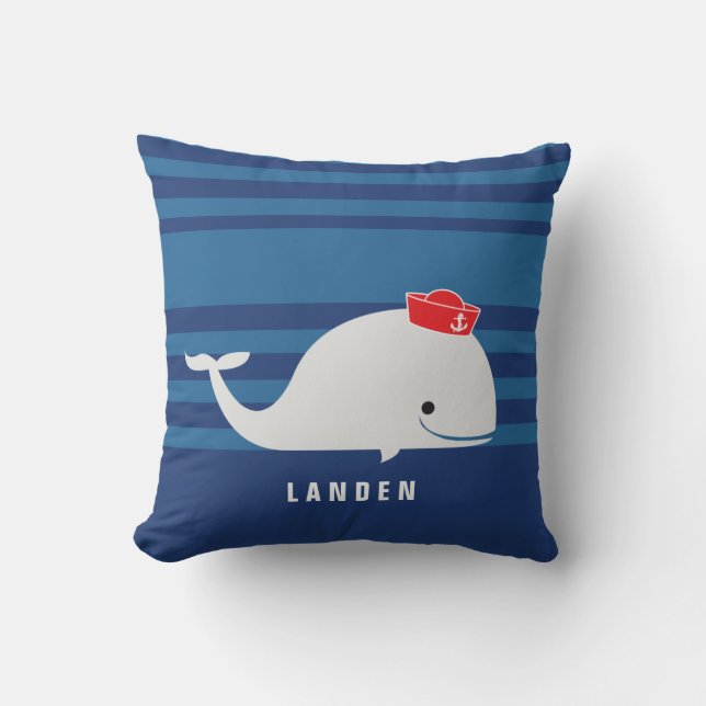 Whale | Personalised Pillow (Front)