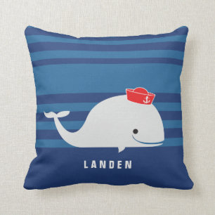 Whale   Personalised Pillow