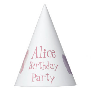  Whale Pink Lilac Pastel Ocean Fish Birthday Party Hat