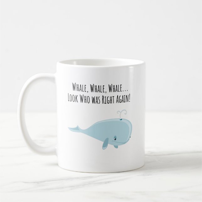 Whale Pun - Mug - Custom Mug - Ceramic (Left)