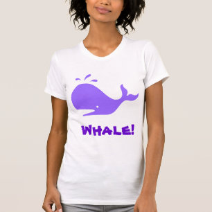Whale! Purple. Customisable T-Shirt