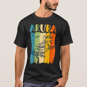 Whale Retro Aruba Caribe Matching Friends Family T-Shirt