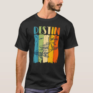 Whale Retro Destin Florida Matching Friends Family T-Shirt