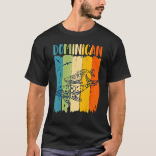 Whale Retro Dominican Matching Friends  Family T-Shirt